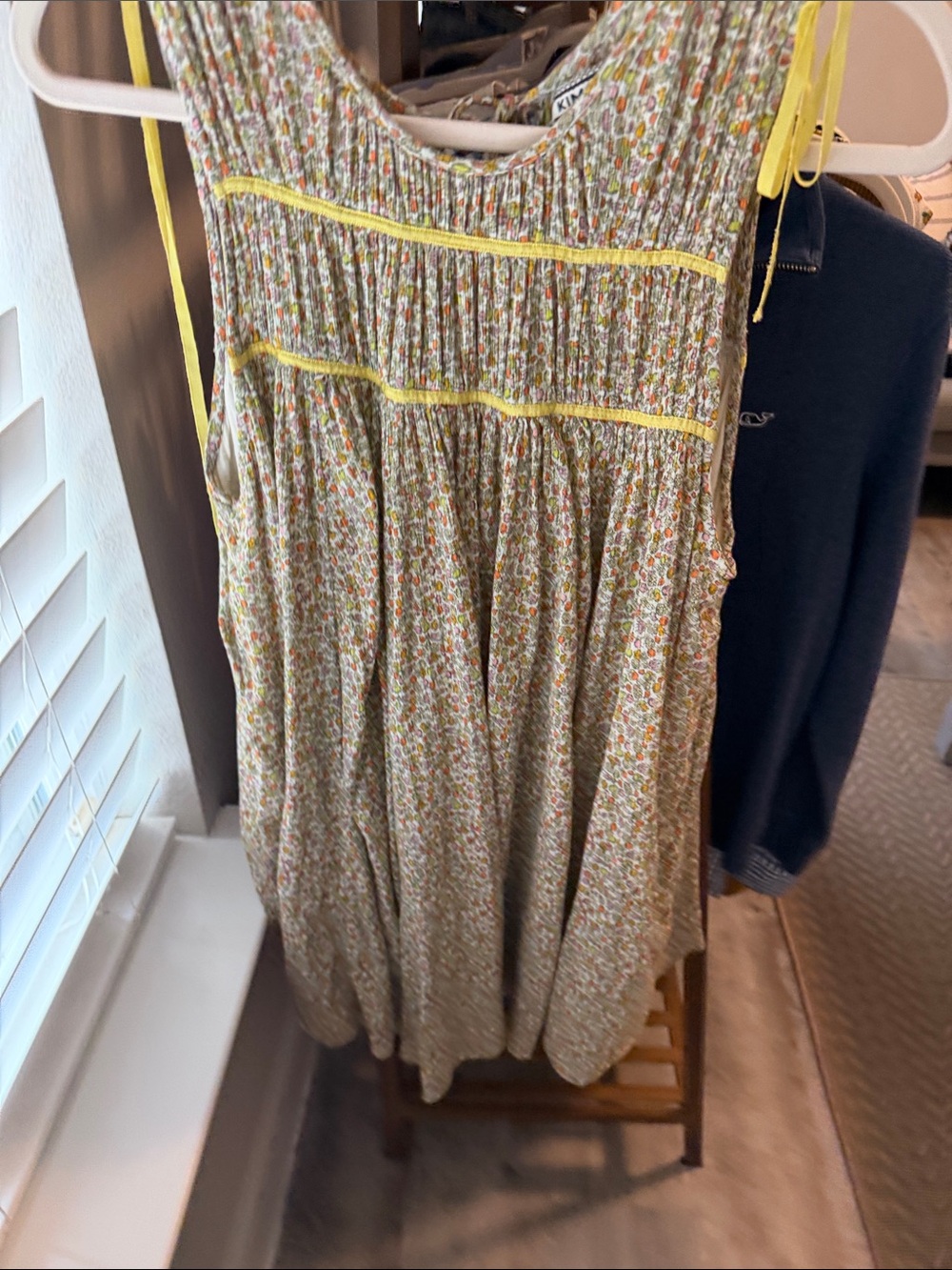 Kimchi Blue Women’s Yellow Floral Smocked Romper